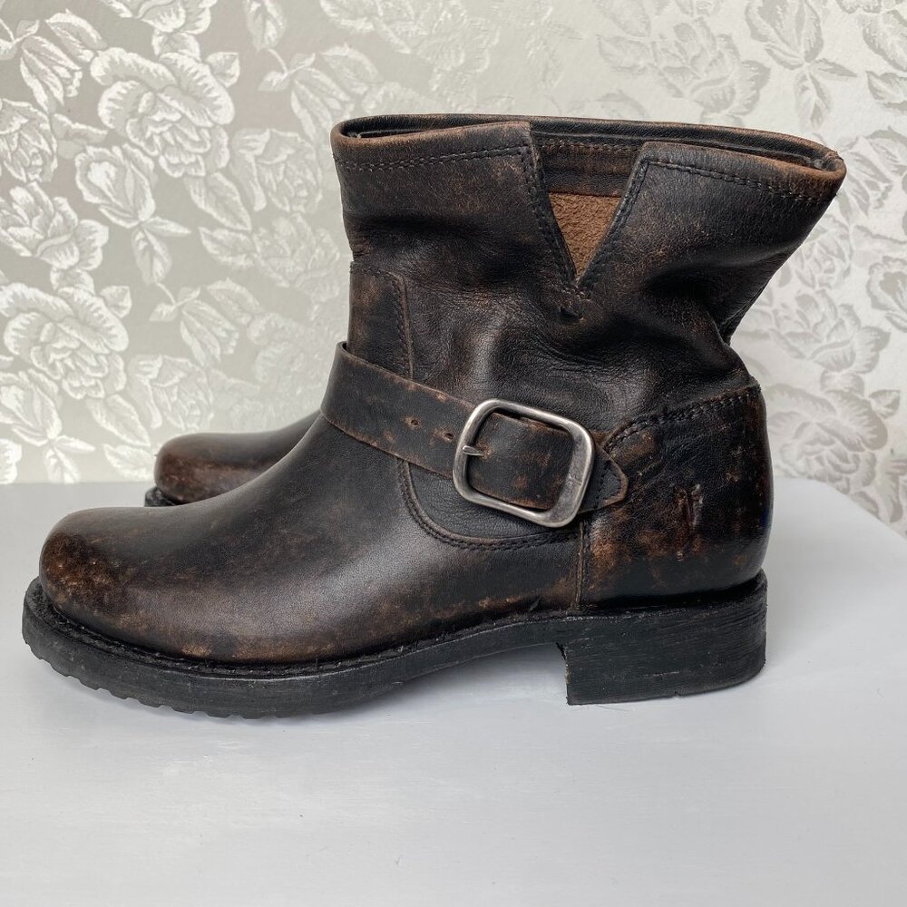 Frye Veronica Bootie Antiqued Black Women's Size